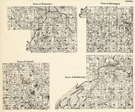 Jefferson County - Watertown, Farmington, Concord, Koshkonong, Wisconsin State Atlas 1930c